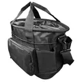 Driver13 Putztasche Pferdepflege, Grooming Bag Reitsport Stall, Putzzeug Tasche mit Tragegriffen und Fächern, schwarz