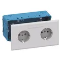 GGK Schuko Kanalsteckdose 36782 KSE-P/Dialog-Schuko 2-fach RAL 9010 (36782)
