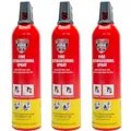 XENOTEC PREMIUM Feuerlöschspray – 3er Set - 750ml – Stopfire – Autofeuerlöscher – REINOLDMAX – wiederverwendbar – geeignet für Fettbrände – 3 x 750g