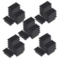 Qomcsrl Gitarre 9V Batterie Fach Deckel Schutz Deckel Schwarz 50 Stücke Set
