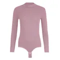 Evoni Stringbody Damen Bodysuit Langarm Halbkragen