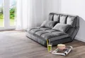 2 in 1 faltbares Bodensofa Bett mit Rückenlehne - Dunkelgrau