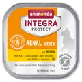 INTEGRA PROTECT Katzenfutter nass Renal (Nieren) Huhn (16 x 100g), vom Tierarzt empfohlen bei Niereninsuffizienz, mit Veterinären entwickeltes Ergänzungsfutter für erwachsene Katzen von animonda
