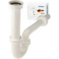 Tecuro - Geruchsverschluss Ablaufgarnitur Siphon Für Waschtisch, 1 1/4 Zoll - Kunststoff Weiß