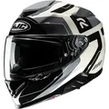 HJC RPHA 71 Cozad Helm, schwarz-weiss-silber, Größe S für Männer