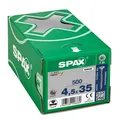SPAX Schrauben T-STAR plus Seko WIROX Holzschraube 4,5 x 35 mm Teilgewinde