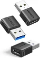 UGREEN USB C Adapter (3 Stück), 10Gbps USB C Buchse zu A Stecker Adapter