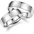 Verlobungsring MARRYA "Silber Ringe Trauringe Eheringe Partnerringe" Gr. 62, silber (damen ring, silber), Fingerringe, Damen, 62, Silber 925 (Sterlingsilber)