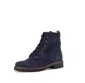 Gabor Schnürstiefeletten - Stiefeletten Damen - Schnürboots mit Wechselfußbett - Winterschuhe Damen mit Blockabsatz - Blue 16