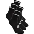 ASICS 6PPK Quarter Laufsocken Unisex-schwarz, Größe 35-38 (auch verfügbar in 43-46)