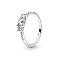 PANDORA Fairytale Sparkle Ring, Sterling Silver, Clear Cubic Zirconia, Size 4.5