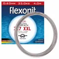 (2,75€/1m) FLEXONIT 7x7 XXL Stahlvorfach. 4 m. 0,81mm 54,0kg. Big Game Salzwasse