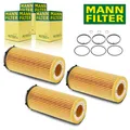 3x MANN FILTER HU730/3x ÖLFILTER FÜR BMW 3ER E90 E91-E93 5ER F10 F11 11437808443