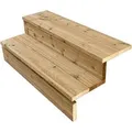Vinuovo Terrassentreppe 2 Stufen 100cm mit Setzstufen