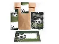 Limonia 12 Einladungskarten zum 8. Kindergeburtstag Einladung Geburtstag Mädchen Kinder Jungs Jungen Boys Fussball Turnier incl. 12 Umschläge, 12 Tüten, 12 Aufkleber