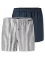 Schiesser Herren 2 Pack Boxershorts Baumwolle Web Multipack - Webboxer