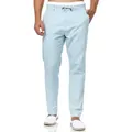 Indicode Leinenhose Herren Veneto Sommerhose Leinen Herrenhose leichte Sommerhose mit Kordelzug blau XXL