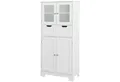 COSTWAY Badkommode, Badschrank mit Schublade, verstellbarem Regal, weiß 128cm