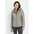 camel active Steppjacke aus recyceltem Polyamid Langarm Markenlogo blau|grün XS (34)