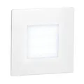 ledscom.de LED Treppenlicht/Wandeinbauleuchte FEX für innen und außen, eckig, 85 x 85mm, kaltweiß