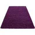 Ayyildiz  Hochflorteppich Life 1500, Lila, Textil, Uni, rechteckig, 160x230 cm, Oeko-Tex® Standard 100, für Fußbodenheizung geeignet, schmutzabweisend, Hausstauballergiker lichtunempfindlich, antistatisch, pflegeleicht, strapazierfähig, leicht zusammenrollbar, Teppiche & Böden, Teppiche, Hochflorteppiche & Shaggys