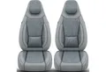 BREMER SITZBEZÜGE Autositzbezug für Adria Coral Adriatik Silver (C8), Set, 2-tlg., Schonbezüge Sitzbezüge Fahrer und Beifahrer, in Grau