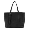 FredsBruder Reversible Wendeshopper Leder 37 cm schwarz TAS033401