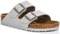 BIRKENSTOCK Arizona BF Pantoletten Normale Weite Unisex Stone Coin hellgrau - 45/45.0