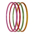 Hoopomania Kinder Hula Hoop Reifen mit Sternen Muster, Ø70cm, Gelb