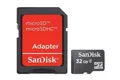 Sandisk SDSDQM-032G-B35A MICROSD 32GB CARD+SD ADAPTER SDSDQM-032G-B35A, 32 G ~E~