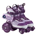 HUDORA Rollschuh My First Quad in Größe 26-29 - Lavender - hochwertige Rollschuhe für Kinder bis 20kg - Kinder Rollschuhe größenverstellbar - sichere Einsteiger-Rollerskates mit großen Rollen