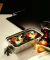 1000 Aluminium Food Container Rectangular 940ml Baking Cups/Leberkäss Trays/Lasa