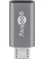 Pro Micro-USB to USB-C adapter- grey
