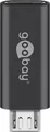 Goobay Micro-USB-auf-USB-C-OTG-Adapter - Grau