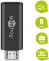 GOOBAY 55553 - USB 2.0 Hi-Speed Adapter Typ-C auf Typ micro-B, grau