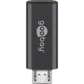 USB-Adapter USB-C™-Buchse auf Micro-USB-Stecker B-Type grau