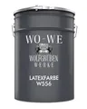WO-WE Latexfarbe Innenweiß Abwaschbare Wandfarbe Wohnraumfarbe Küchenwandfarbe Seidenmatt W556 Weiß - 5L