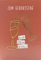 sheepworld Geburtstagskarte Prosecco braun Frau Draht Gruß- Glückwunsch- Karte