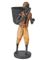 Afrika Deko Diener mit Obstkorb Figur Dekokorb Kolonialstil Skulptur 59cm