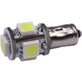 Recambo Tacho-LED BA7S 6V Xenonweiß 5x5050 SMD - plug-and-play je nach Fassung - geringer Verbrauch - helle Ausleuchtung - lange Lebensdauer - Instrumentenbeleuchtung - Innenraum/Cockpit