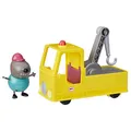 Peppa Pig Opa Kläffs Abschleppwagen, Spielzeugauto mit Abschlepphaken und Spielfigur um Autos zu ziehen, für Kinder ab 3 Jahren