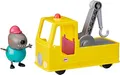 Peppa Pig Opa Kläffs Abschleppwagen, Spielzeugauto mit Abschlepphaken und Spielf