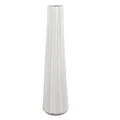 Deko Bodenvase MATTWEISS RELIEF H. 65cm matt weiß aus Keramik Formano
