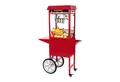 Royal Catering Popcornmaschine 5 kg/h Popcornmaker Mit Wagen Popcornautomat 1500 W Rot Retro Profi