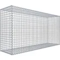 Gabiona Gabionenkorb 100 cm x 200 cm x 50 cm Maschenw 5 cm x 5 cm