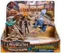 DreamWorks Dragons, Drachenzähmen leicht gemacht - Trial of Flame, Drachenkampf Spielset, Zwei Varianten, actionreiches Set mit Funktions-Drache, Wikingerfiguren und Kanone oder Katapult, ab 4 Jahren