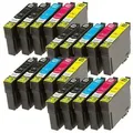 Tisanto 20x für T1631 - T1634 refill Tintenpatronen kompatibel zu Epson