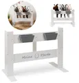 Hobby Horse Ständer FENCY aus Holz für 4 Pferde (Weiß) Pferdestall Stall Halter