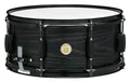 Edle Limited Edition Woodworks Snare Drum 14"x6,5" Black Oak Wrap mit Holzkessel