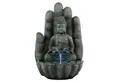 INTERGARDEN Wasserspiel Zimmerbrunnen mittelgroß - Buddha 55cm mit Beleuchtung, 35.5 cm Breite